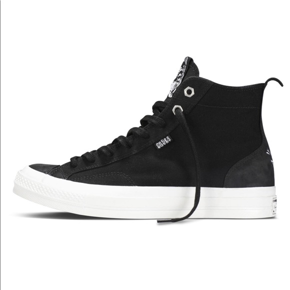 Graffiti artist Chaz Bojorquez Converse Chuck Taylor black high top sneaker shoe - Picture 3 of 13